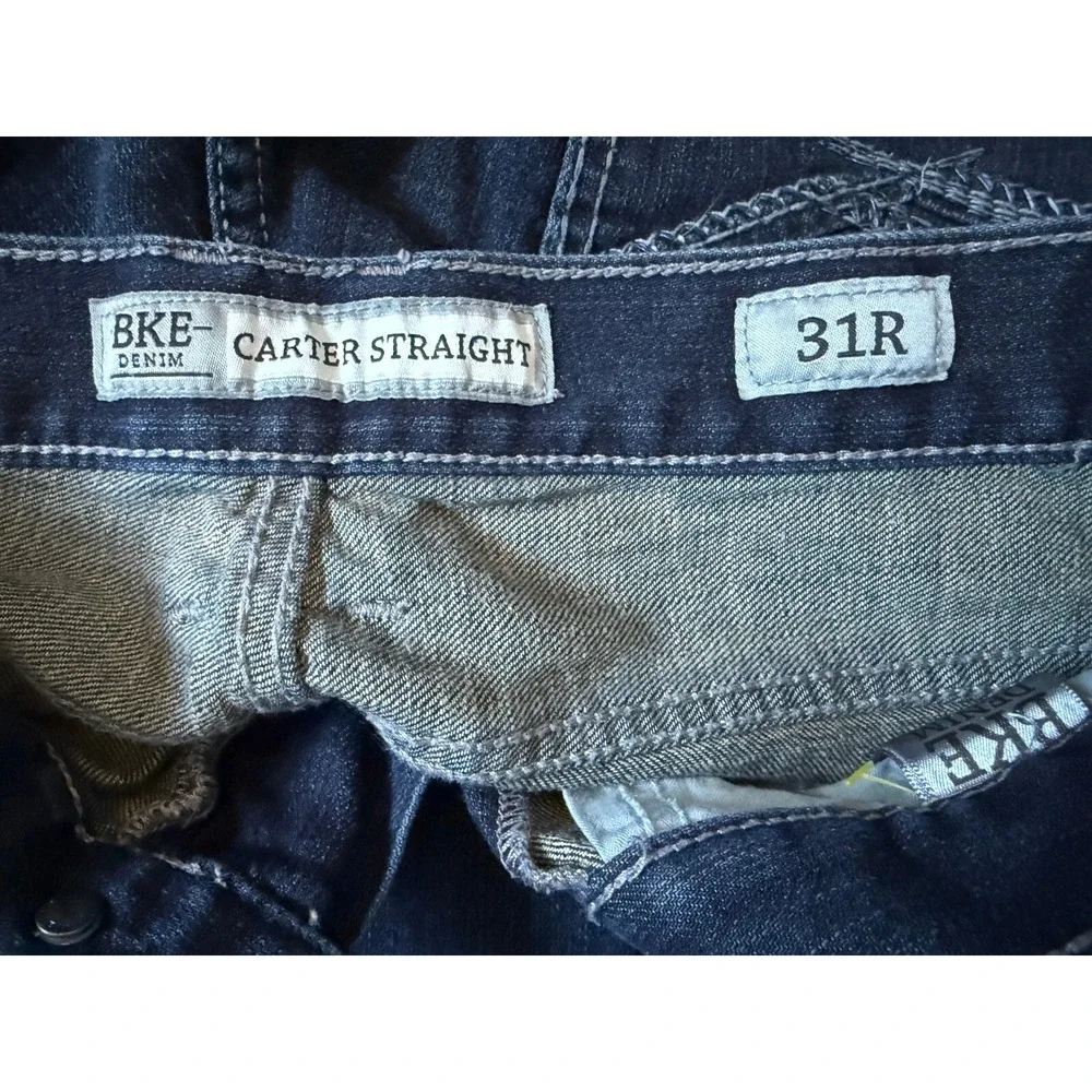 BKE CARTER - BUCKLE -‎ Men's Straight Denim Blue Jean- Size 31R - 31x31